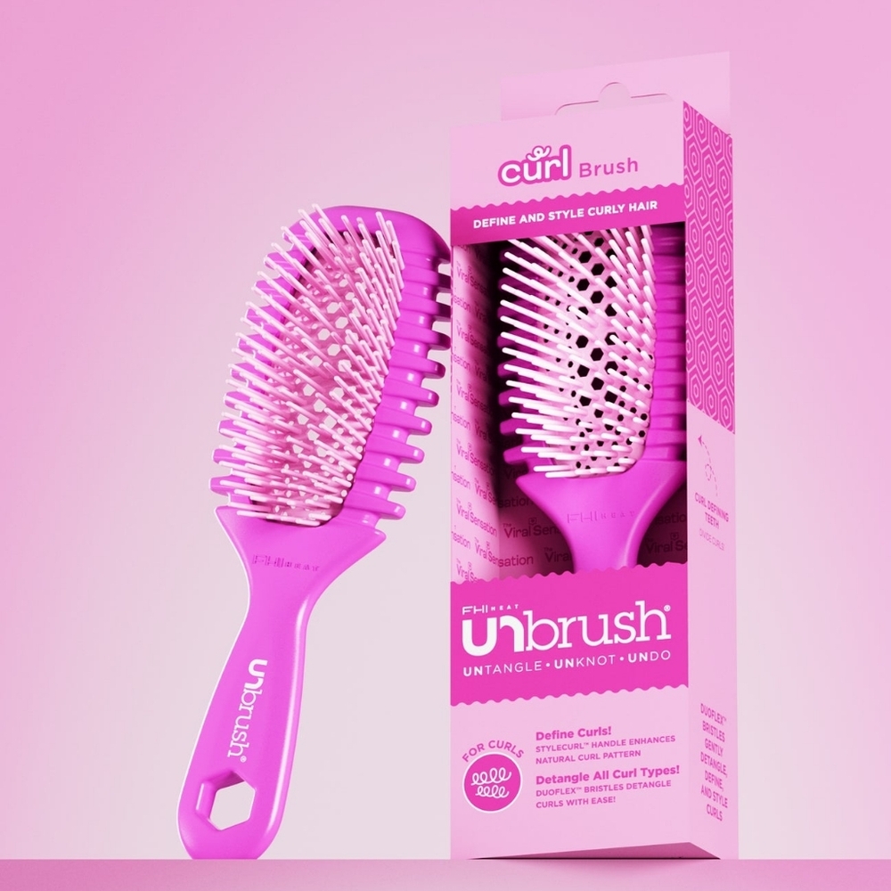 NEW Unbrush‎ Curl Brush Fuchsia